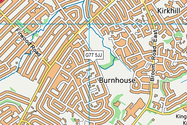 G77 5JJ map - OS VectorMap District (Ordnance Survey) G77 5JJ map - OS VectorMap District (Ordnance Survey)