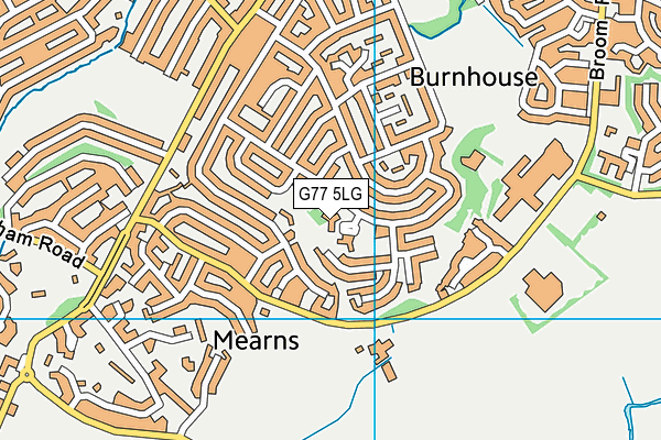 G77 5LG map - OS VectorMap District (Ordnance Survey) G77 5LG map - OS VectorMap District (Ordnance Survey)