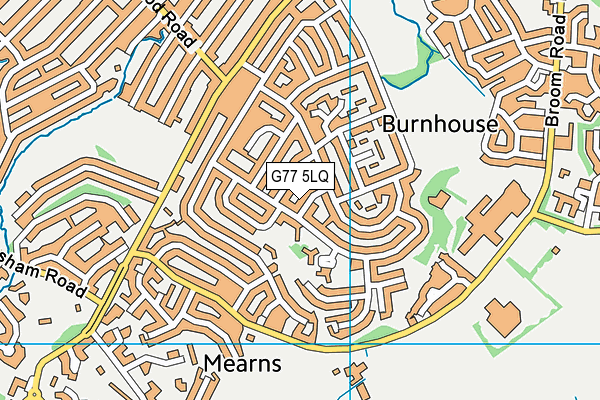 G77 5LQ map - OS VectorMap District (Ordnance Survey) G77 5LQ map - OS VectorMap District (Ordnance Survey)