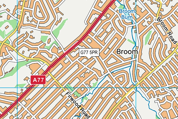G77 5PR map - OS VectorMap District (Ordnance Survey) G77 5PR map - OS VectorMap District (Ordnance Survey)