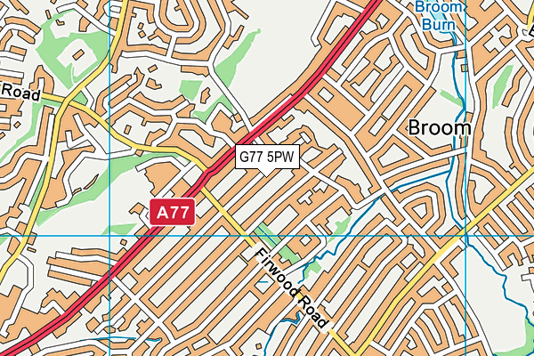 G77 5PW map - OS VectorMap District (Ordnance Survey) G77 5PW map - OS VectorMap District (Ordnance Survey)