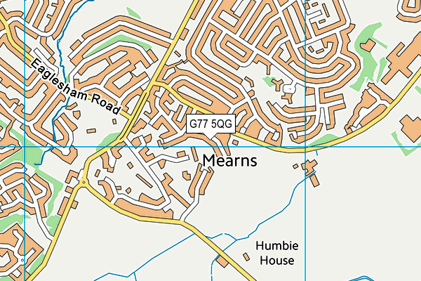 G77 5QG map - OS VectorMap District (Ordnance Survey) G77 5QG map - OS VectorMap District (Ordnance Survey)