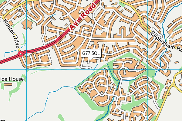 G77 5QL map - OS VectorMap District (Ordnance Survey) G77 5QL map - OS VectorMap District (Ordnance Survey)