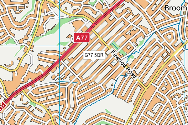 G77 5QR map - OS VectorMap District (Ordnance Survey) G77 5QR map - OS VectorMap District (Ordnance Survey)