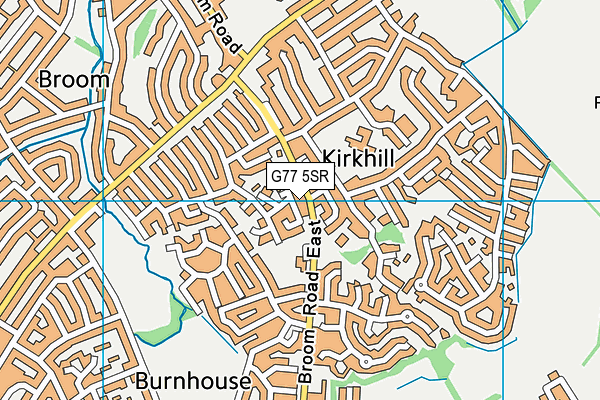 G77 5SR map - OS VectorMap District (Ordnance Survey) G77 5SR map - OS VectorMap District (Ordnance Survey)