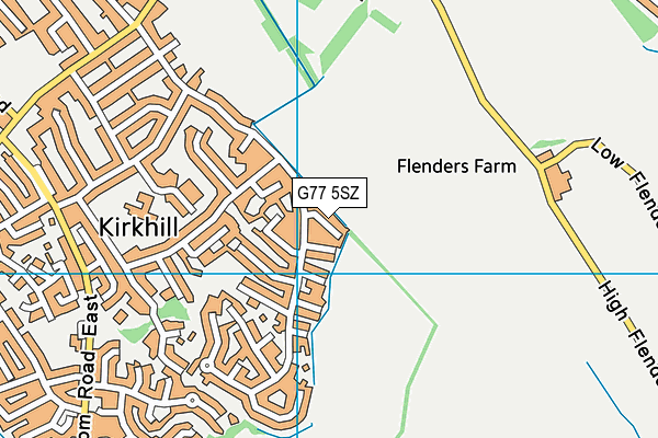 G77 5SZ map - OS VectorMap District (Ordnance Survey) G77 5SZ map - OS VectorMap District (Ordnance Survey)