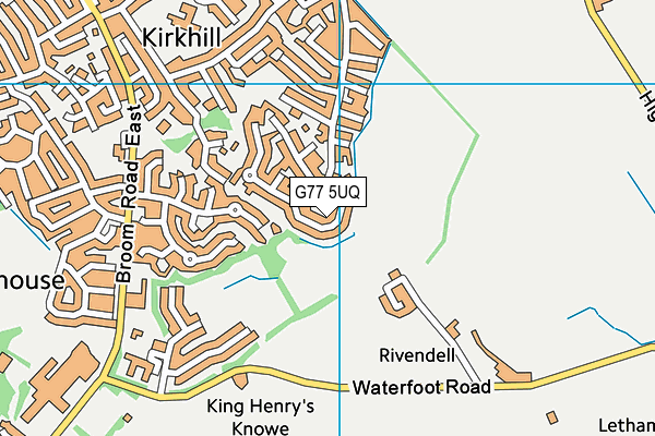 G77 5UQ map - OS VectorMap District (Ordnance Survey) G77 5UQ map - OS VectorMap District (Ordnance Survey)