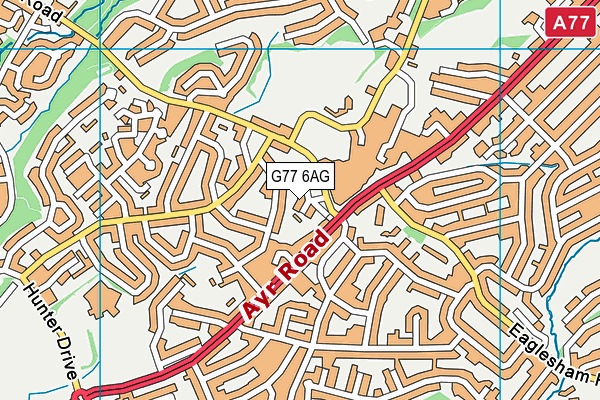 G77 6AG map - OS VectorMap District (Ordnance Survey) G77 6AG map - OS VectorMap District (Ordnance Survey)