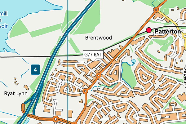 G77 6AT map - OS VectorMap District (Ordnance Survey) G77 6AT map - OS VectorMap District (Ordnance Survey)