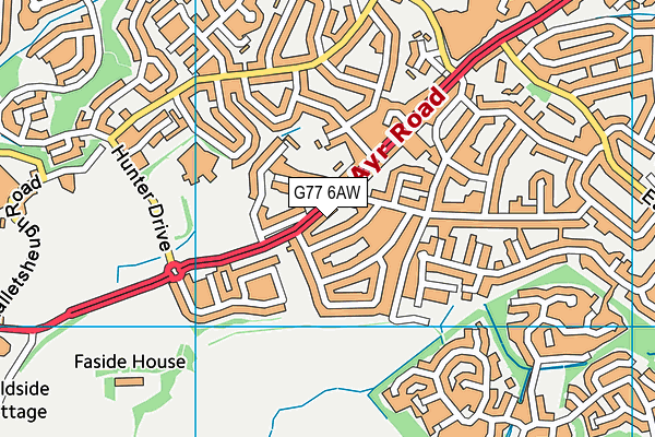 G77 6AW map - OS VectorMap District (Ordnance Survey) G77 6AW map - OS VectorMap District (Ordnance Survey)