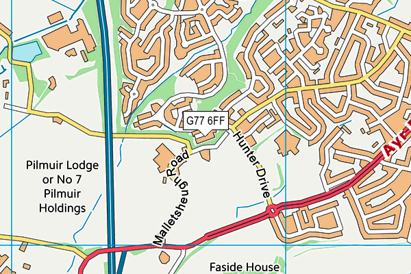 G77 6FF map - OS VectorMap District (Ordnance Survey) G77 6FF map - OS VectorMap District (Ordnance Survey)