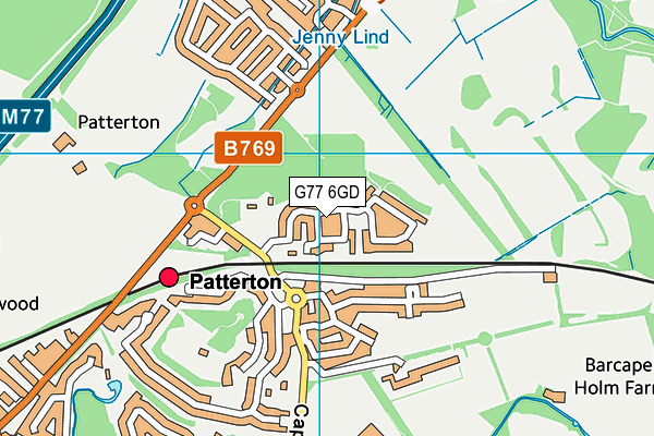 G77 6GD map - OS VectorMap District (Ordnance Survey) G77 6GD map - OS VectorMap District (Ordnance Survey)