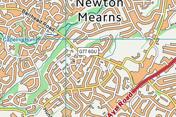 G77 6GU map - OS VectorMap District (Ordnance Survey) G77 6GU map - OS VectorMap District (Ordnance Survey)