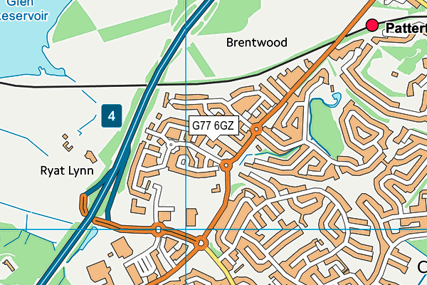 G77 6GZ map - OS VectorMap District (Ordnance Survey) G77 6GZ map - OS VectorMap District (Ordnance Survey)