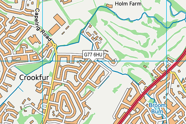 G77 6HU map - OS VectorMap District (Ordnance Survey) G77 6HU map - OS VectorMap District (Ordnance Survey)