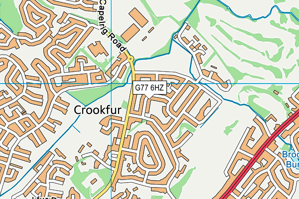 G77 6HZ map - OS VectorMap District (Ordnance Survey) G77 6HZ map - OS VectorMap District (Ordnance Survey)