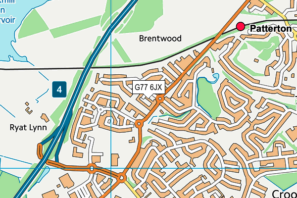 G77 6JX map - OS VectorMap District (Ordnance Survey) G77 6JX map - OS VectorMap District (Ordnance Survey)
