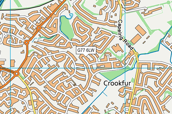 G77 6LW map - OS VectorMap District (Ordnance Survey) G77 6LW map - OS VectorMap District (Ordnance Survey)