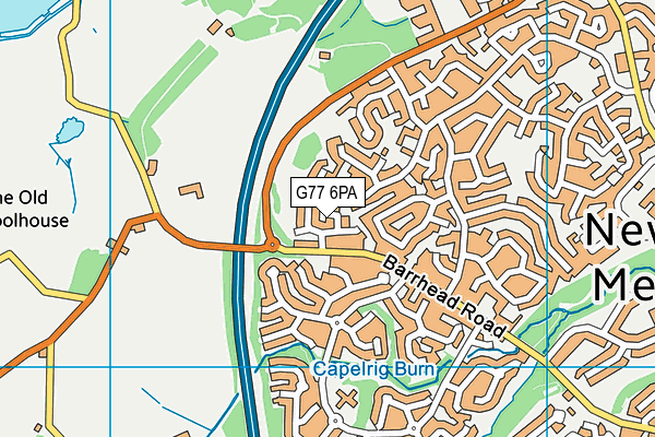 G77 6PA map - OS VectorMap District (Ordnance Survey) G77 6PA map - OS VectorMap District (Ordnance Survey)