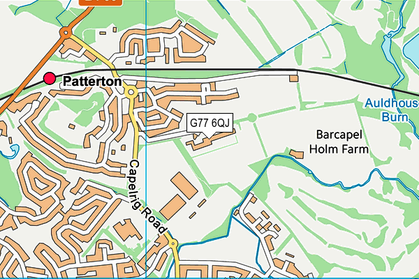 G77 6QJ map - OS VectorMap District (Ordnance Survey) G77 6QJ map - OS VectorMap District (Ordnance Survey)