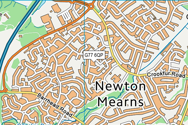 G77 6QP map - OS VectorMap District (Ordnance Survey) G77 6QP map - OS VectorMap District (Ordnance Survey)