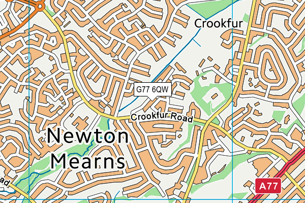 G77 6QW map - OS VectorMap District (Ordnance Survey) G77 6QW map - OS VectorMap District (Ordnance Survey)