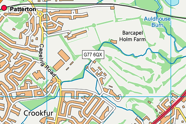 G77 6QX map - OS VectorMap District (Ordnance Survey) G77 6QX map - OS VectorMap District (Ordnance Survey)