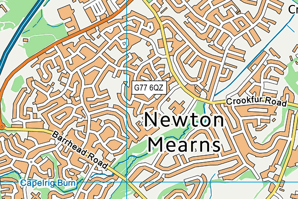 G77 6QZ map - OS VectorMap District (Ordnance Survey) G77 6QZ map - OS VectorMap District (Ordnance Survey)