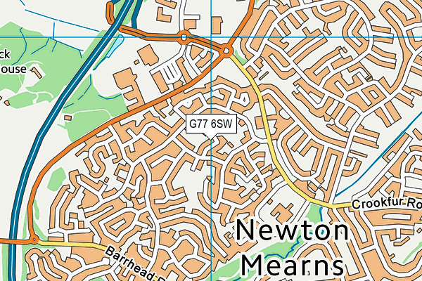 G77 6SW map - OS VectorMap District (Ordnance Survey) G77 6SW map - OS VectorMap District (Ordnance Survey)