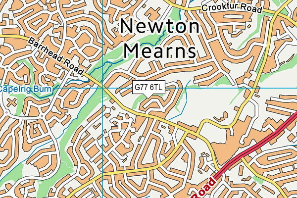 G77 6TL map - OS VectorMap District (Ordnance Survey) G77 6TL map - OS VectorMap District (Ordnance Survey)