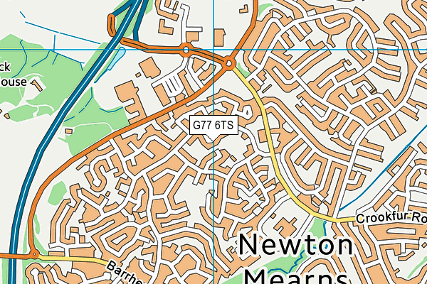 G77 6TS map - OS VectorMap District (Ordnance Survey) G77 6TS map - OS VectorMap District (Ordnance Survey)