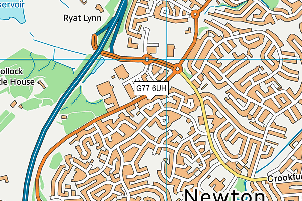 G77 6UH map - OS VectorMap District (Ordnance Survey) G77 6UH map - OS VectorMap District (Ordnance Survey)