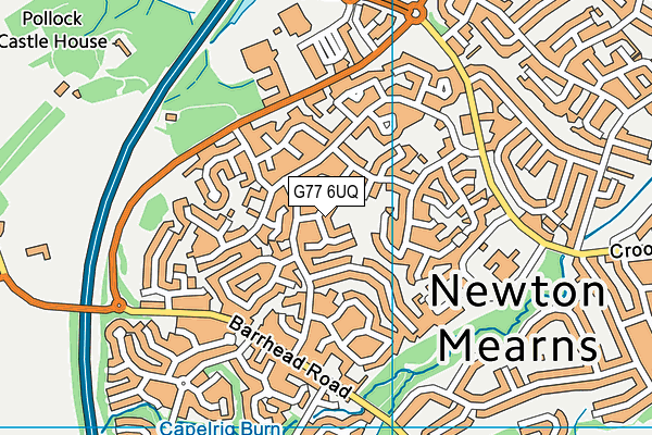 G77 6UQ map - OS VectorMap District (Ordnance Survey) G77 6UQ map - OS VectorMap District (Ordnance Survey)