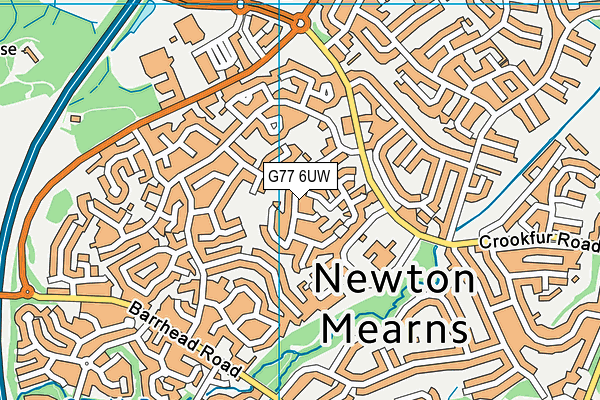 G77 6UW map - OS VectorMap District (Ordnance Survey) G77 6UW map - OS VectorMap District (Ordnance Survey)