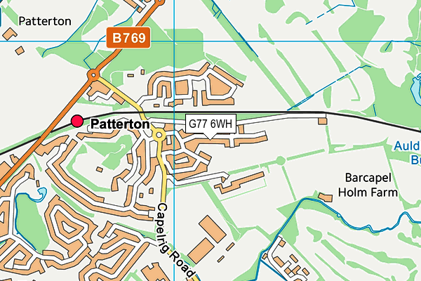G77 6WH map - OS VectorMap District (Ordnance Survey) G77 6WH map - OS VectorMap District (Ordnance Survey)
