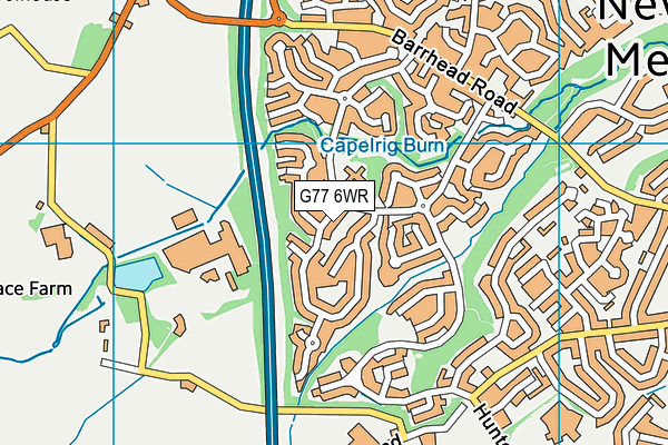 G77 6WR map - OS VectorMap District (Ordnance Survey) G77 6WR map - OS VectorMap District (Ordnance Survey)