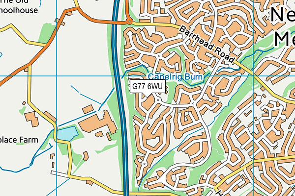 G77 6WU map - OS VectorMap District (Ordnance Survey) G77 6WU map - OS VectorMap District (Ordnance Survey)