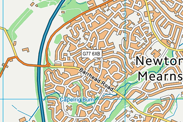 G77 6XB map - OS VectorMap District (Ordnance Survey) G77 6XB map - OS VectorMap District (Ordnance Survey)