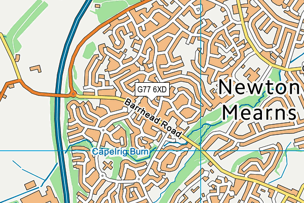 G77 6XD map - OS VectorMap District (Ordnance Survey) G77 6XD map - OS VectorMap District (Ordnance Survey)