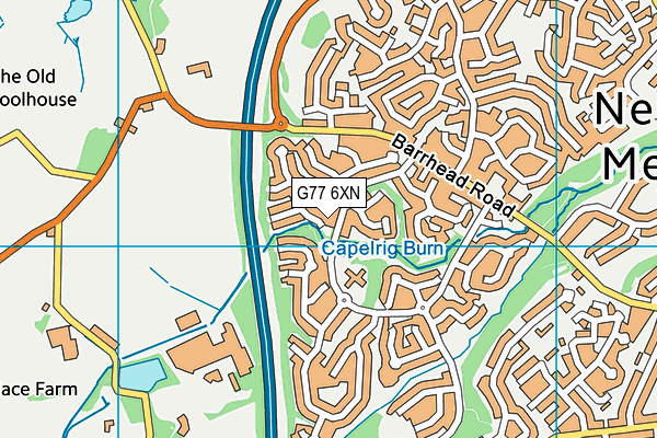 G77 6XN map - OS VectorMap District (Ordnance Survey) G77 6XN map - OS VectorMap District (Ordnance Survey)