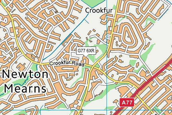 G77 6XR map - OS VectorMap District (Ordnance Survey) G77 6XR map - OS VectorMap District (Ordnance Survey)