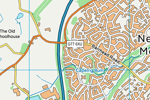 G77 6XU map - OS VectorMap District (Ordnance Survey) G77 6XU map - OS VectorMap District (Ordnance Survey)