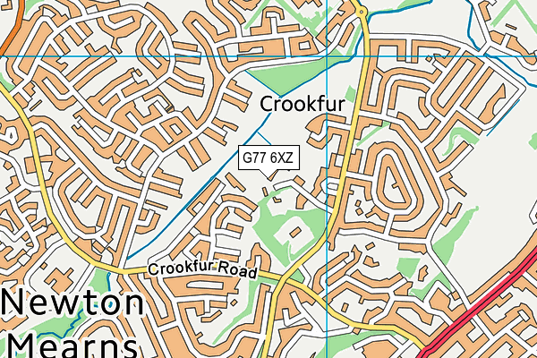 G77 6XZ map - OS VectorMap District (Ordnance Survey) G77 6XZ map - OS VectorMap District (Ordnance Survey)