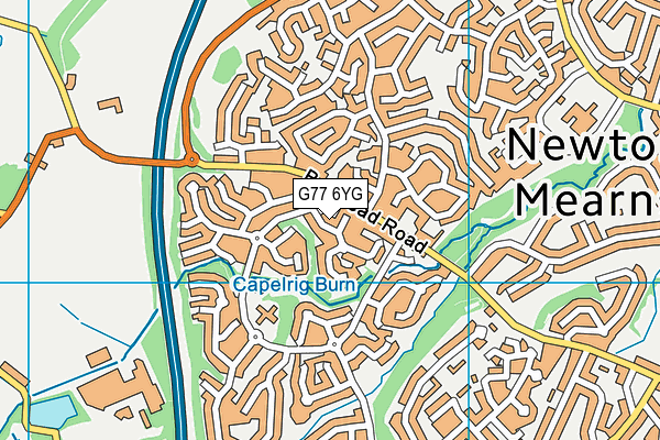 G77 6YG map - OS VectorMap District (Ordnance Survey) G77 6YG map - OS VectorMap District (Ordnance Survey)