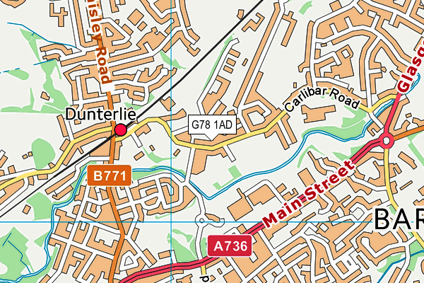 G78 1AD map - OS VectorMap District (Ordnance Survey) G78 1AD map - OS VectorMap District (Ordnance Survey)