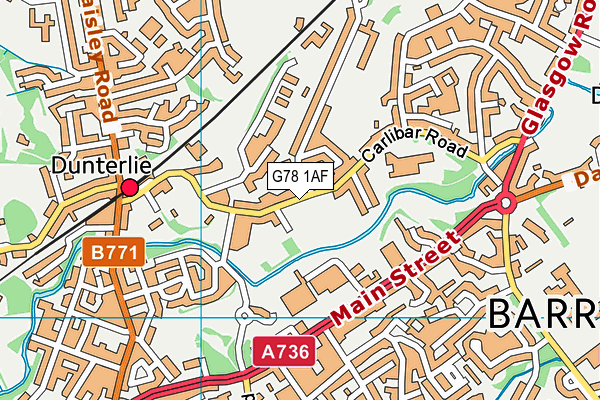 G78 1AF map - OS VectorMap District (Ordnance Survey) G78 1AF map - OS VectorMap District (Ordnance Survey)