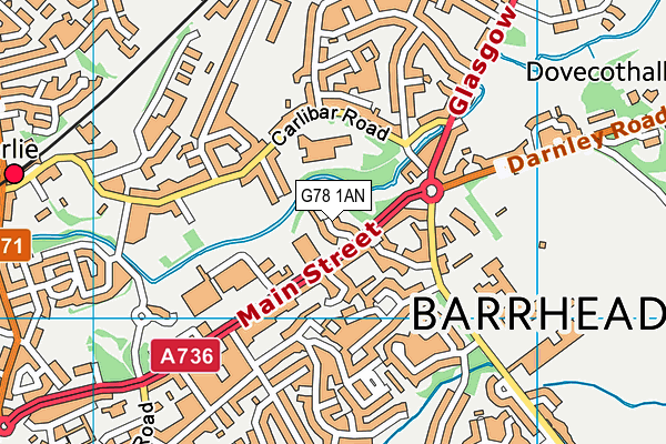 G78 1AN map - OS VectorMap District (Ordnance Survey) G78 1AN map - OS VectorMap District (Ordnance Survey)