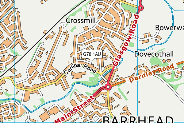 G78 1AU map - OS VectorMap District (Ordnance Survey) G78 1AU map - OS VectorMap District (Ordnance Survey)