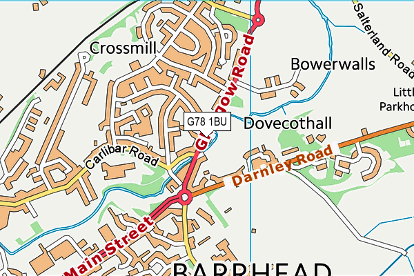 G78 1BU map - OS VectorMap District (Ordnance Survey) G78 1BU map - OS VectorMap District (Ordnance Survey)