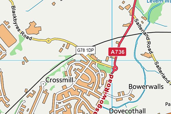 G78 1DP map - OS VectorMap District (Ordnance Survey) G78 1DP map - OS VectorMap District (Ordnance Survey)